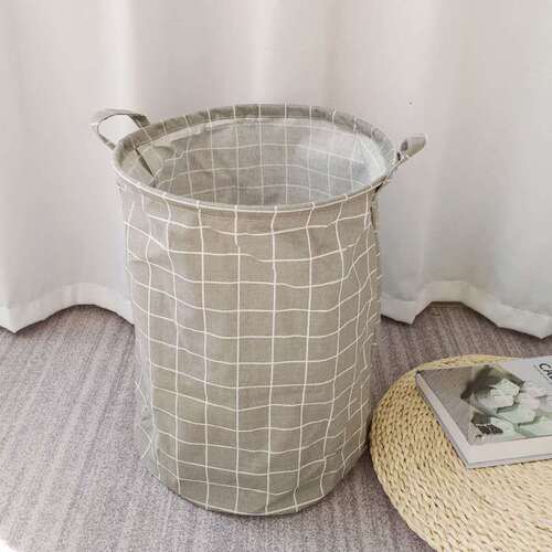 Household Fabric Laundry Basket Dirty Clothes Hamper Folding Toy Clothing Storage Basket Storage Tub Laundry Basket