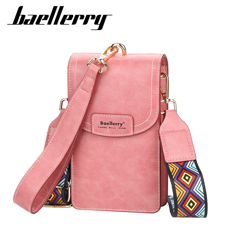 La nueva billetera de mujer de baellerry, la versión coreana de la moda, está llena de bolsos de teléfonos móviles de alta gama con botones de succión de gran capacidad.