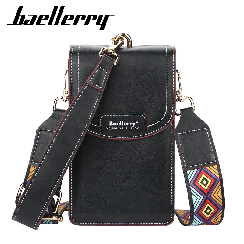 La nueva billetera de mujer de baellerry, la versión coreana de la moda, está llena de bolsos de teléfonos móviles de alta gama con botones de succión de gran capacidad.
