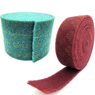Factory direct 7447 industrial scouring pad containing sand scouring pad red wire drawing cloth cleaning cloth 0.08*8m