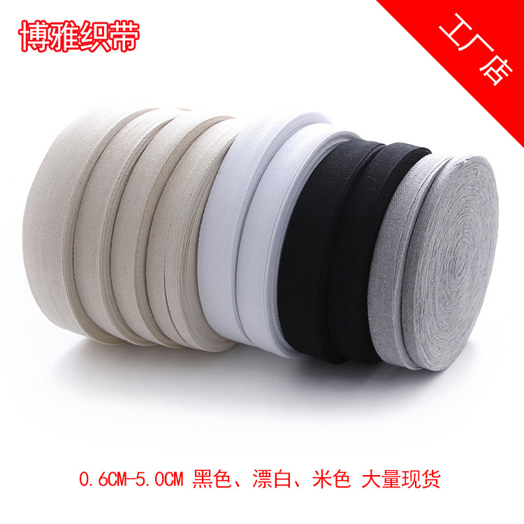 Manufacturer 0.6-8.0cm Pure Cotton Herringbone Belt with Back Collar and Polyester Cotton Black and White Original White Single and Double Twill Straps Manufacturer 0.6-8.0cm Pure Cotton Herringbone Belt with Back Collar and Polyester Cotton Black and White Original White Single and Double Twill Straps