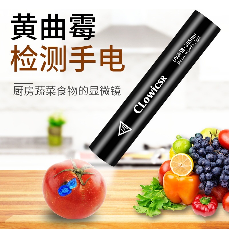Ultraviolet detection pen aflatoxin detection lamp Aspergillus flavus professional identification Black Mirror purple light flashlight