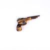 Children's wooden toy gun, gun model, realistic hair rope