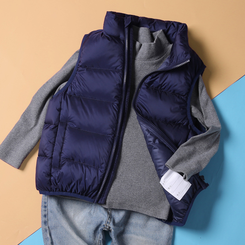Children's vest with down for boys