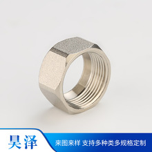 供应铝合金螺母螺帽CNC精加工 螺丝螺栓紧固件数控车床五金加工