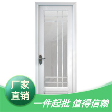 厂家直供UPVC塑钢门厂房学校防水卫生间门公寓家用塑料平开门室内