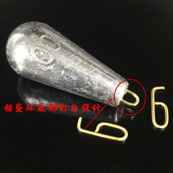 Junya fishing gear wholesale water droplet -shaped lead -down hooks…