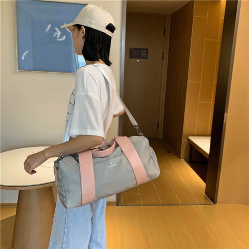 Travel bag for women, dry-wet separation, sports, crossbody, waterproof, large capacity, hand-held luggage bag, custom fitness bag for men