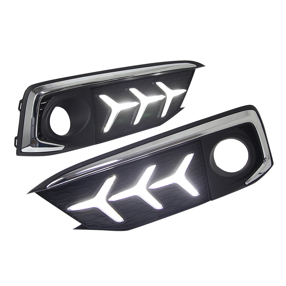 Adecuado para 19-20 Honda Civic luz diurna pescado hueso tipo 21 cívico LED luz diurna luz antiniebla