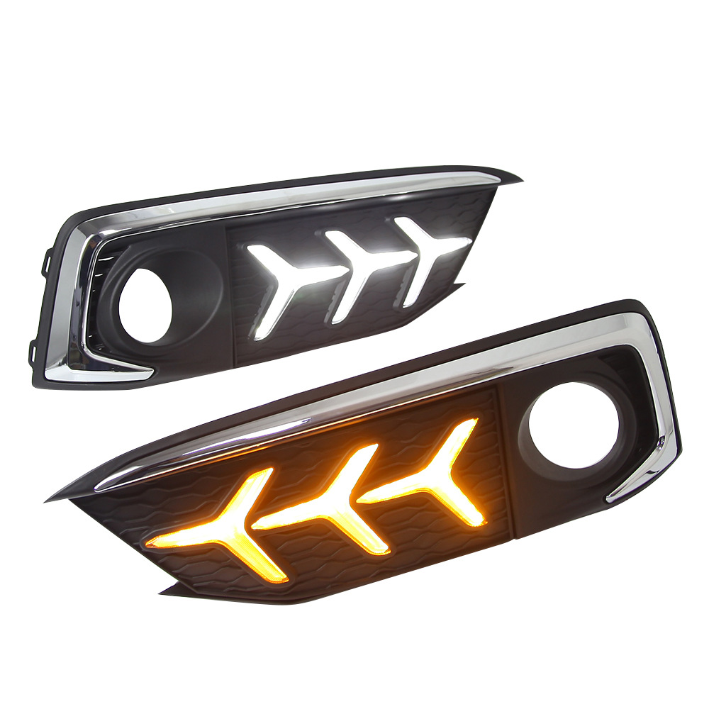 Adecuado para 19-20 Honda Civic luz diurna pescado hueso tipo 21 cívico LED luz diurna luz antiniebla