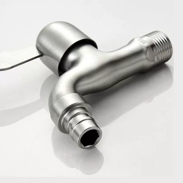 Extra-thick brushed washing machine faucet [304 stainless steel] 4 points