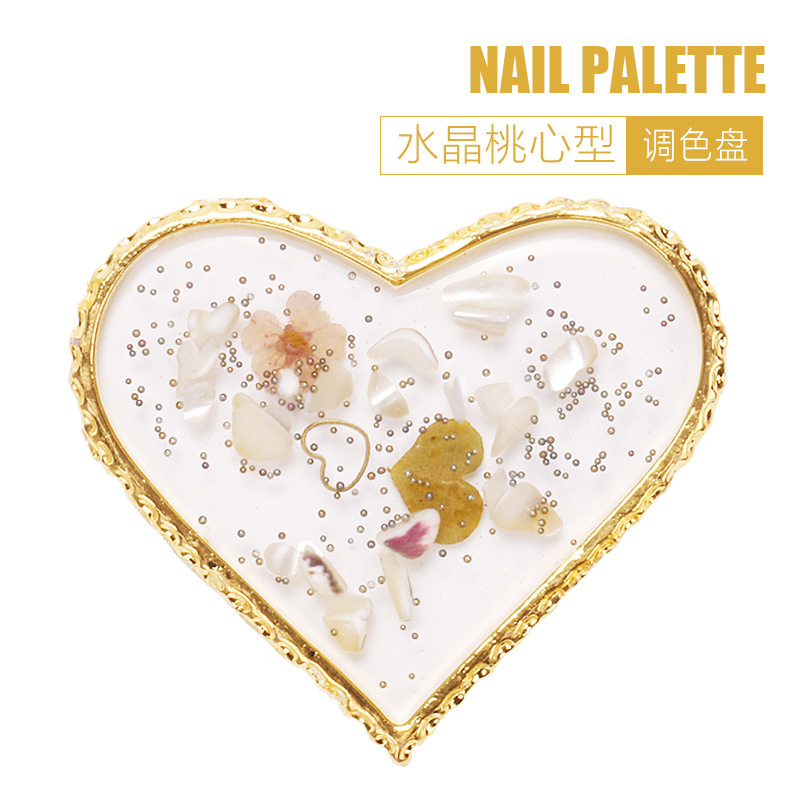 Nueva paleta de manicuras cristal ágata resina de pintura de uñas herramientas de tablero de visualización