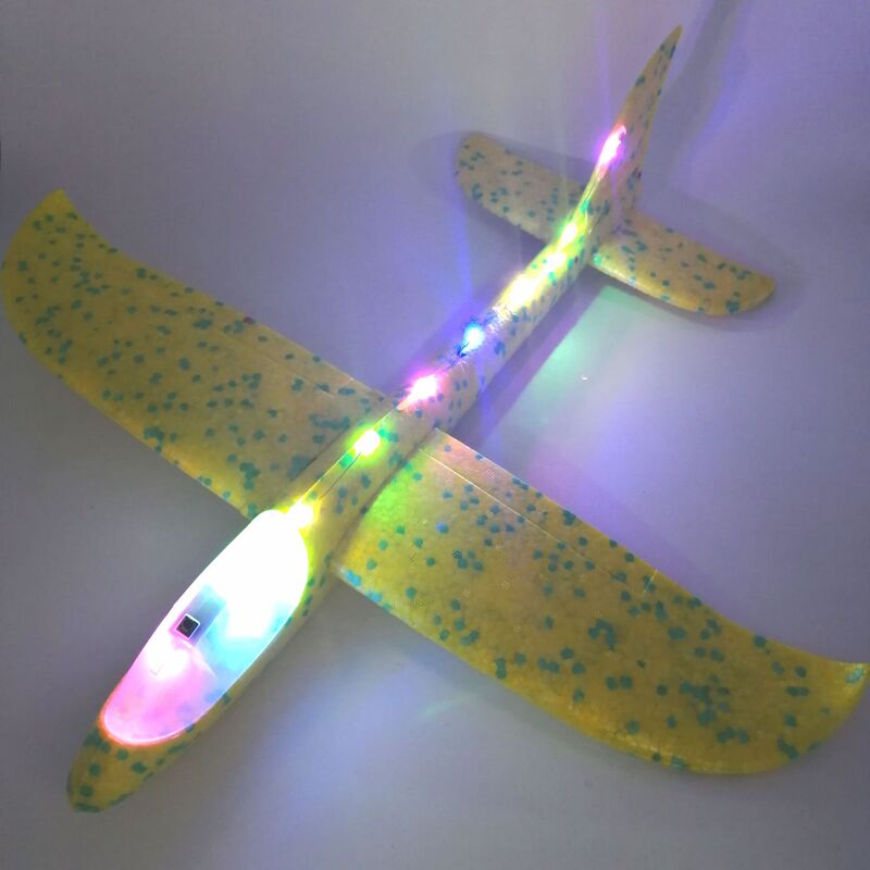 卸売全身発光フォーム飛行機おもちゃ挿入スイング飛行機おもちゃ 48 センチメートルフォーム飛行機|undefined