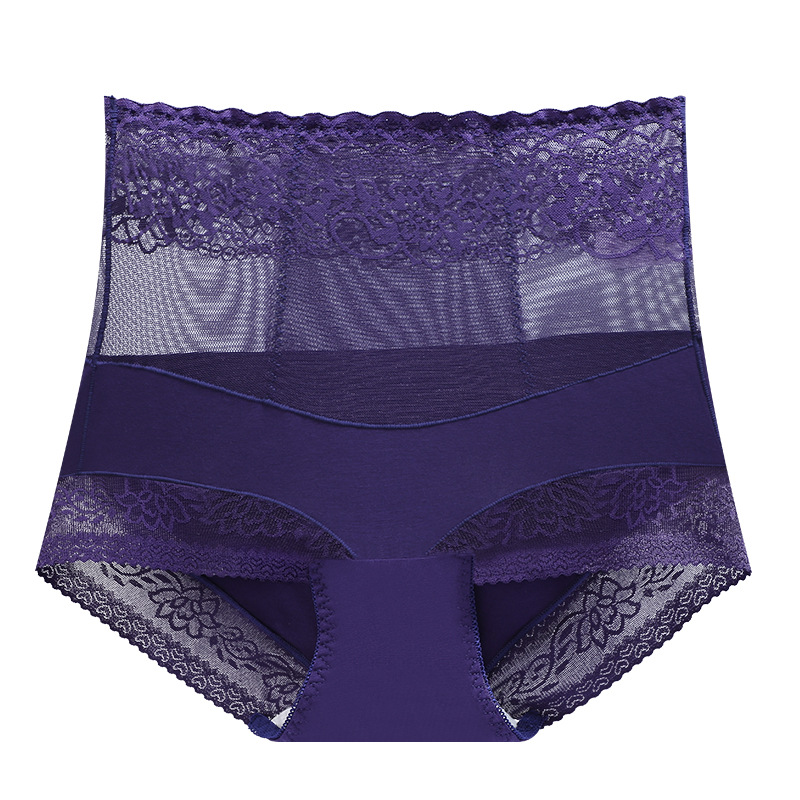 Ropa interior de levantamiento de cadera de cintura alta de las mujeres que forma el cuerpo de las mujeres jacquard fino sin hueso encaje sin costuras cintura alta Levantamiento de cadera pantalones que forman el cuerpo