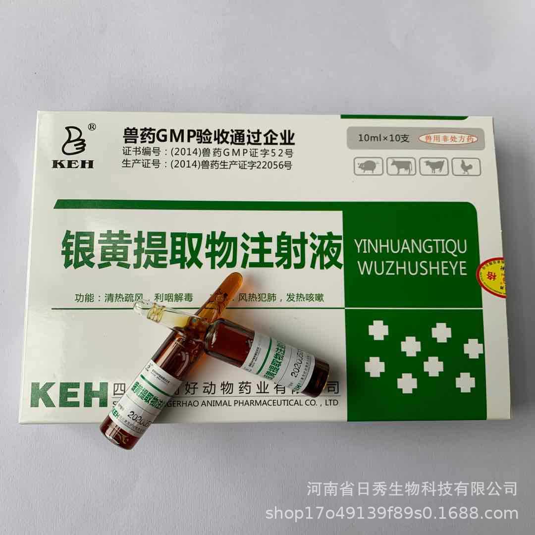 现货供应 兽用银黄提取物注射液 兽药金银花黄芩提取物猪牛羊药