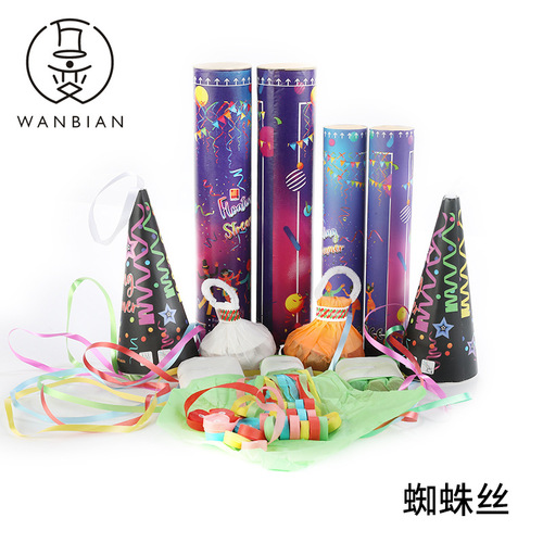 Grenade spider silk hand-thrown ribbon 30 heads 16 silk magic props festive atmosphere props bar supplies