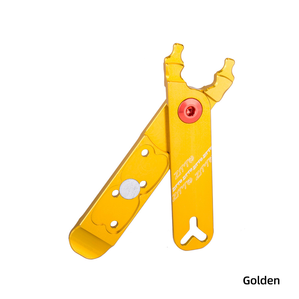 Cadena de bicicleta, hebilla mágica, pinza de desmontaje, herramienta de válvula, hebilla de desmontaje rápido, instalación y desmontaje, herramienta multifunción 4 en 1