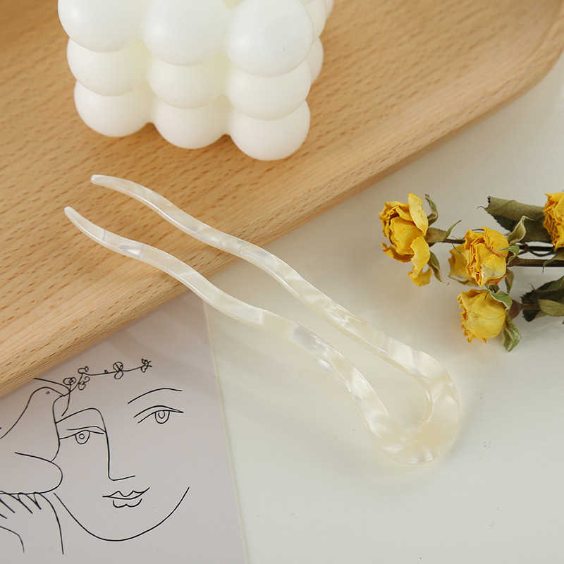 Nuevo Jianzhi acetato placa horquilla vintage kimono tocado updo accesorios para el cabello de las mujeres Carey horquilla caliente-venta tocado