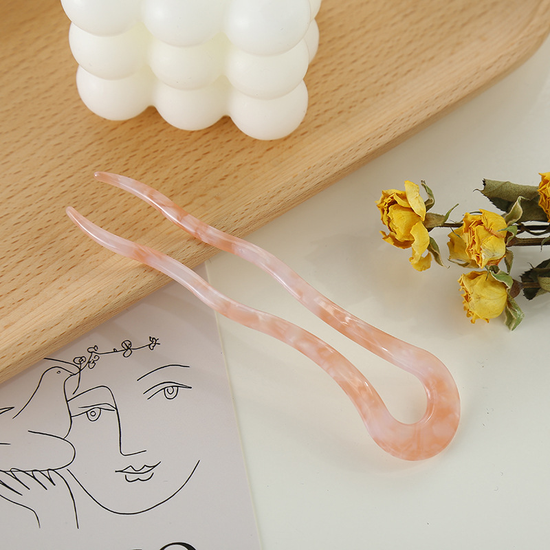 Nuevo Jianzhi acetato placa horquilla vintage kimono tocado updo accesorios para el cabello de las mujeres Carey horquilla caliente-venta tocado