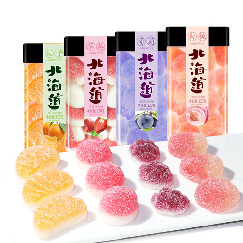 C Factory Wholesale Baodao Mama Hokkaido Soft Candy 220g Fruity Juice Soft Candy Children's Leisure Snack