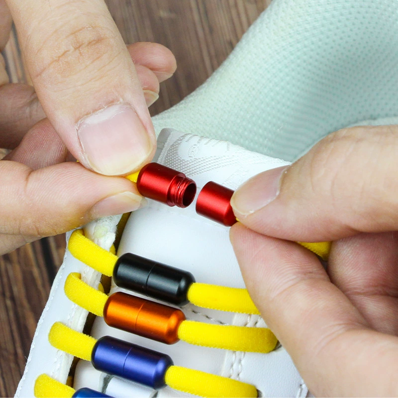 Matte metal capsule, elastic shoelaces, shoelace buckle, wholesale