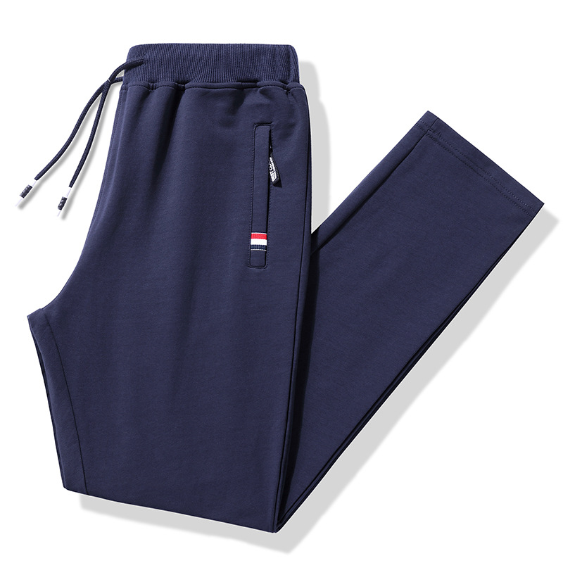 Pantalones deportivos de invierno de algodón para hombres más tamaño pantalones casuales gruesos forrados de lana pantalones casuales sueltos de bolsillo con cremallera atados al tobillo pantalones de hombre