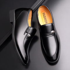 Spring and summer men's leather shoes men's inner height increasing business formal casual youth height increasing shoes middle-aged and elderly father's shoes