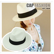 呛口小辣椒草帽草编礼帽日本帽子遮阳帽草帽女夏天韩版太阳帽女帽