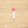 Handheld double-sided silica gel lip balm, cosmetic brush for face, easy application, lip care