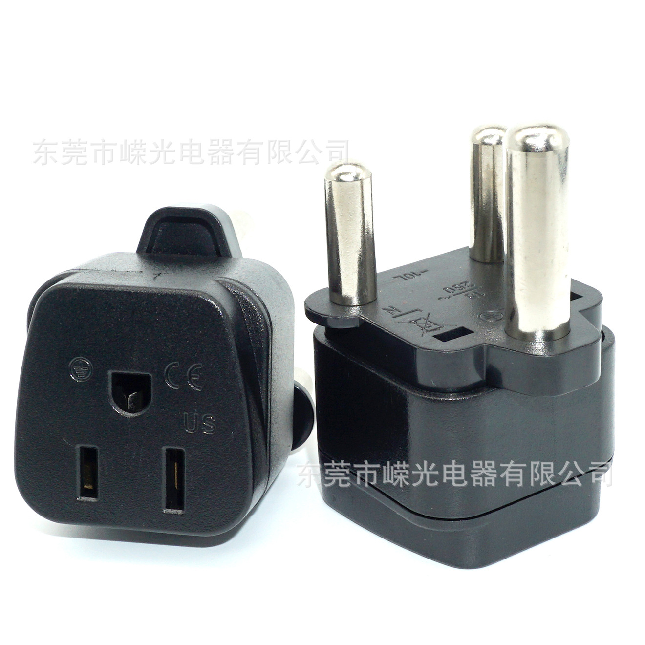 产销US-10L大南非转换插座8.0粗圆脚印度三圆脚1非洲插头转换器