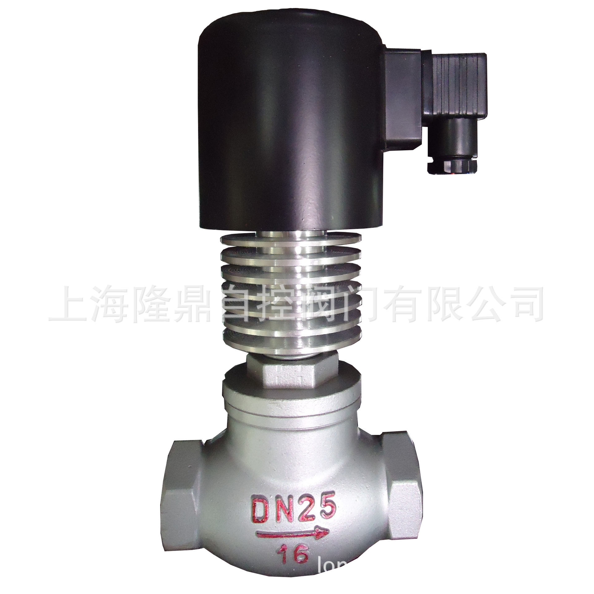 中隆鼎控供ZQDF-Y型液用电磁阀 中温铸钢不锈钢法兰油用电磁阀厂