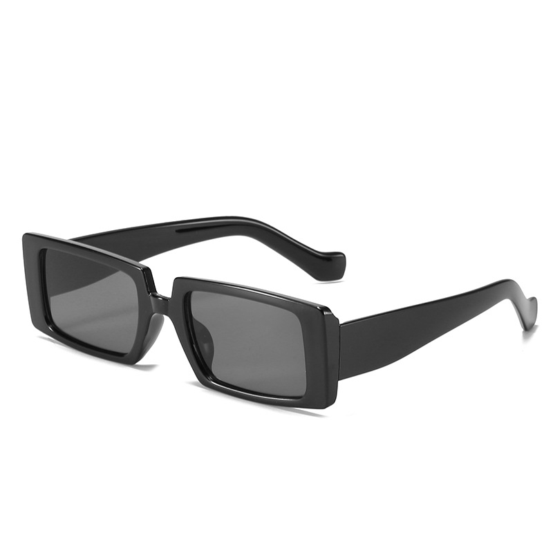 Brillen im europäischen und amerikanischen Stil, modische und vielseitige quadratische Sonnenbrille in Jelly-Farben für Damen_voghion.com