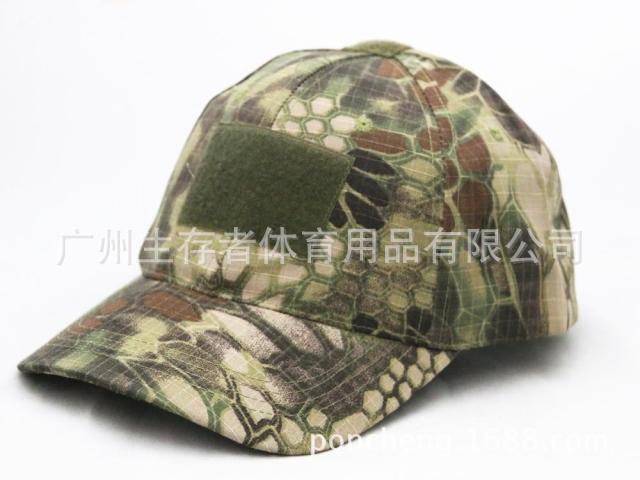 Nueva gorra de béisbol de velcro de cinta de pitón/gorra casual/gorra de béisbol táctica/gorra de béisbol de viaje al aire libre