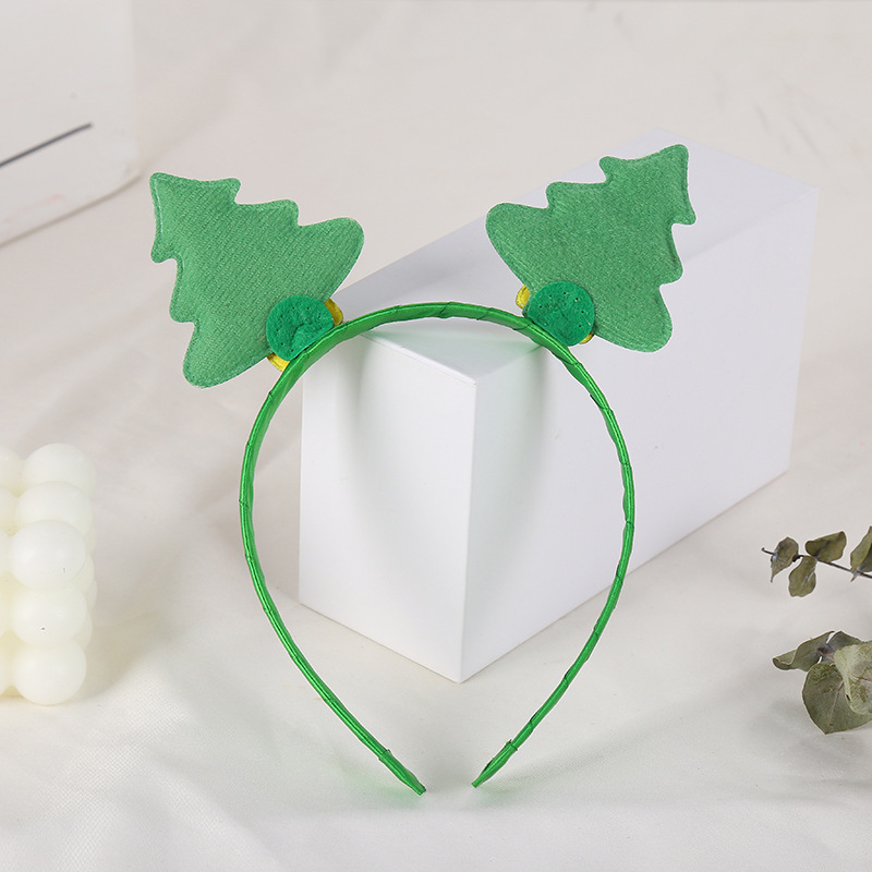 Árbol de Navidad creativo con lentejuelas diadema niños RENDIMIENTO DE Navidad tocado suministros fiesta noche mostrar diadema al por mayor