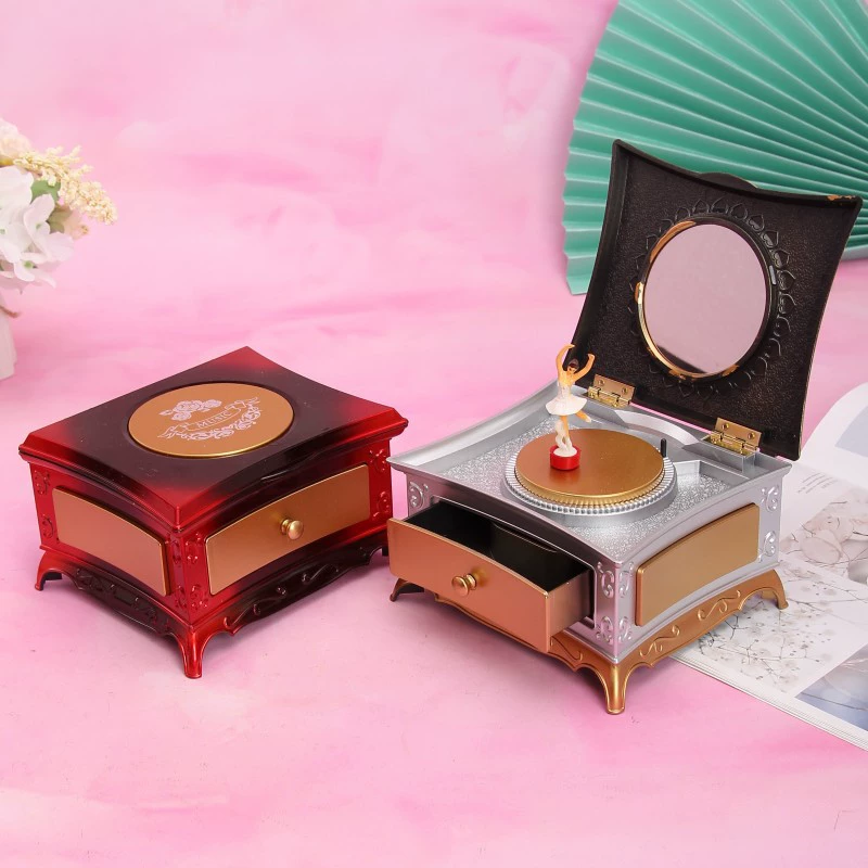 Classic rotating dancing dressing table, music box, Birthday gift
