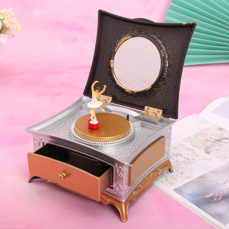 Classic rotating dancing dressing table, music box, Birthday gift