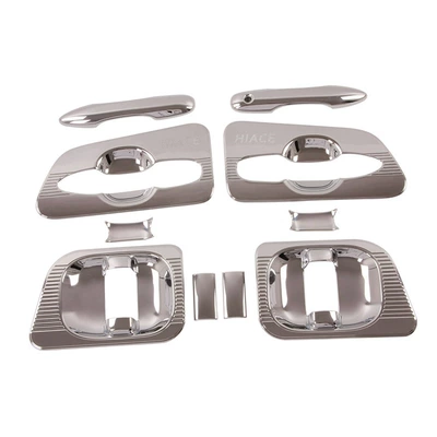 Suitable for Toyota 2019 Hiace/Hiace Door Bowl Handle Headlight Taillight Cover Front and Rear Fog Light Fuel Tank Decorative Stickers (Other Automotive Exterior Supplies) - door-bowl-handle-10-pieces-of-upgraded-plating