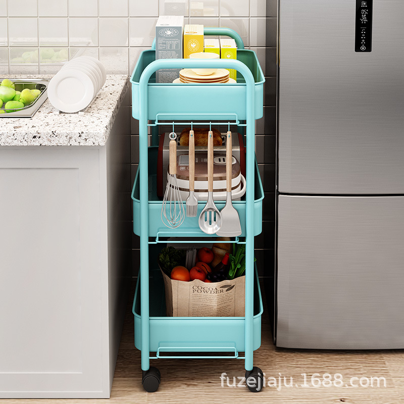 Carro de almacenamiento móvil para sala o baño