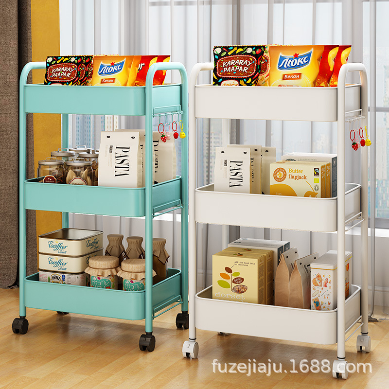 Carro de almacenamiento móvil para sala o baño