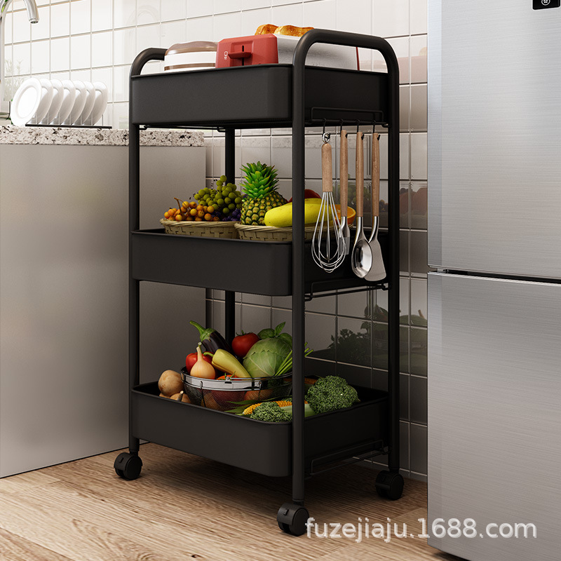 Carro de almacenamiento móvil para sala o baño