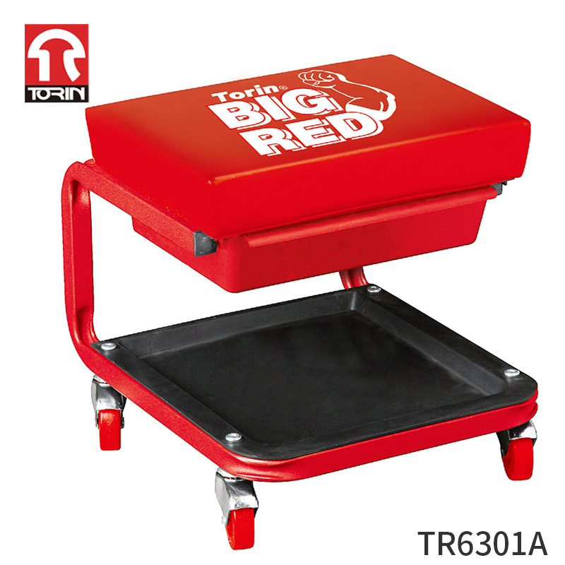TORIN通润TR6301A移动式带小抽屉修车凳配零件收纳盘维修凳