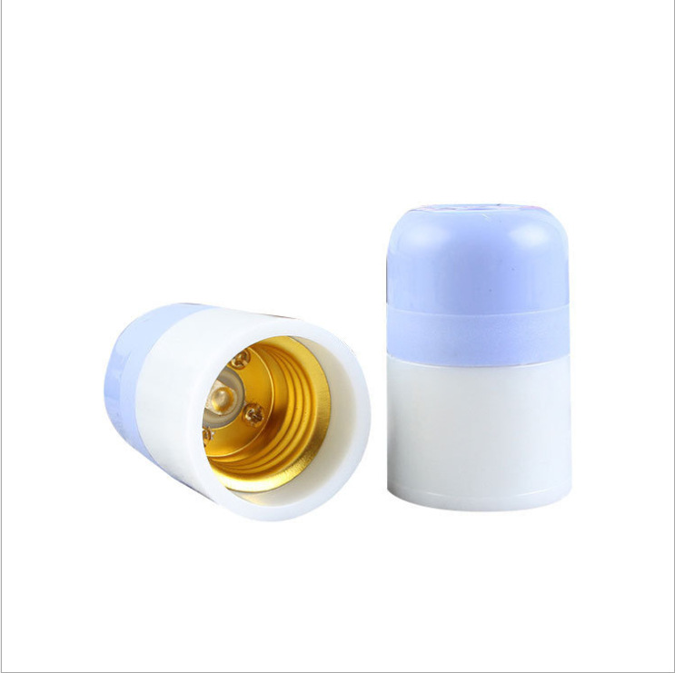 Qihua E27 tornillo 86 tipo abierto-montado soporte de la lámpara de cerámica de alta potencia engrosada redonda soporte de la lámpara plana tornillo de plástico titular de la lámpara