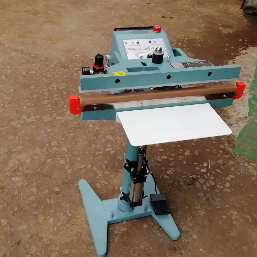 Алюминиевая рама Педаль запечатывания машина Верхняя и нижняя двухсторонняя педаль нагрева машина для запечатывания пластиковых пакетов машина для запечатывания и резки