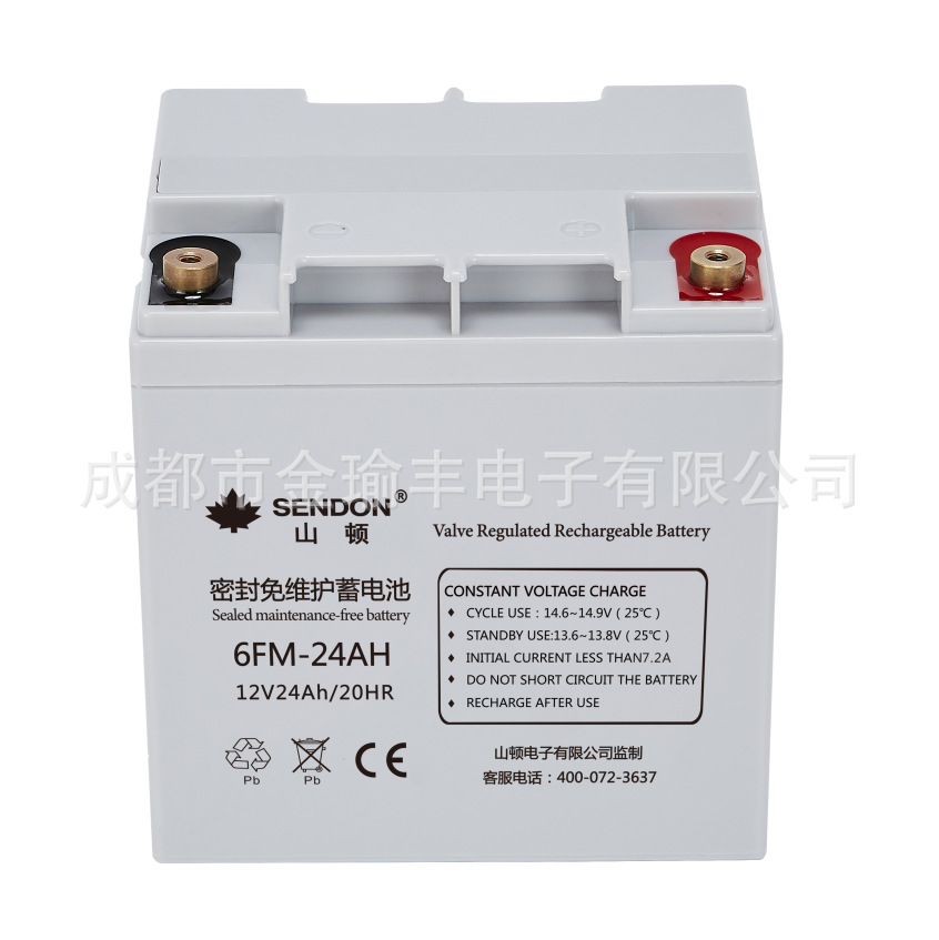山顿6FM-24-12V24AH-ups蓄电池-免维护蓄电池