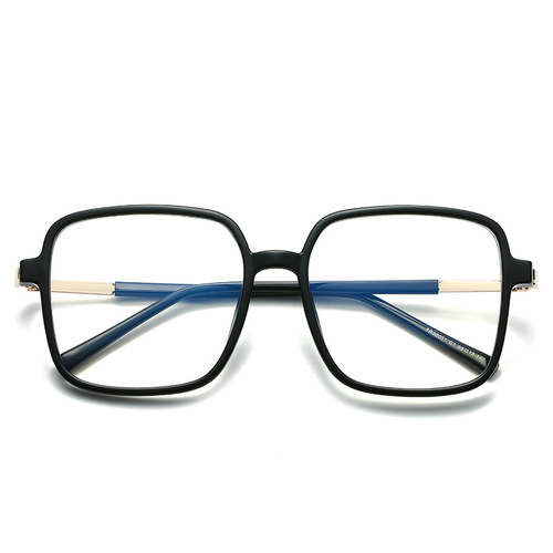 30051t Fashion Large Frame TR90 Anti-Blue Light Eyeglass Frame, Neutral Street Style, Sand Coffee Color, Prescription Glasses