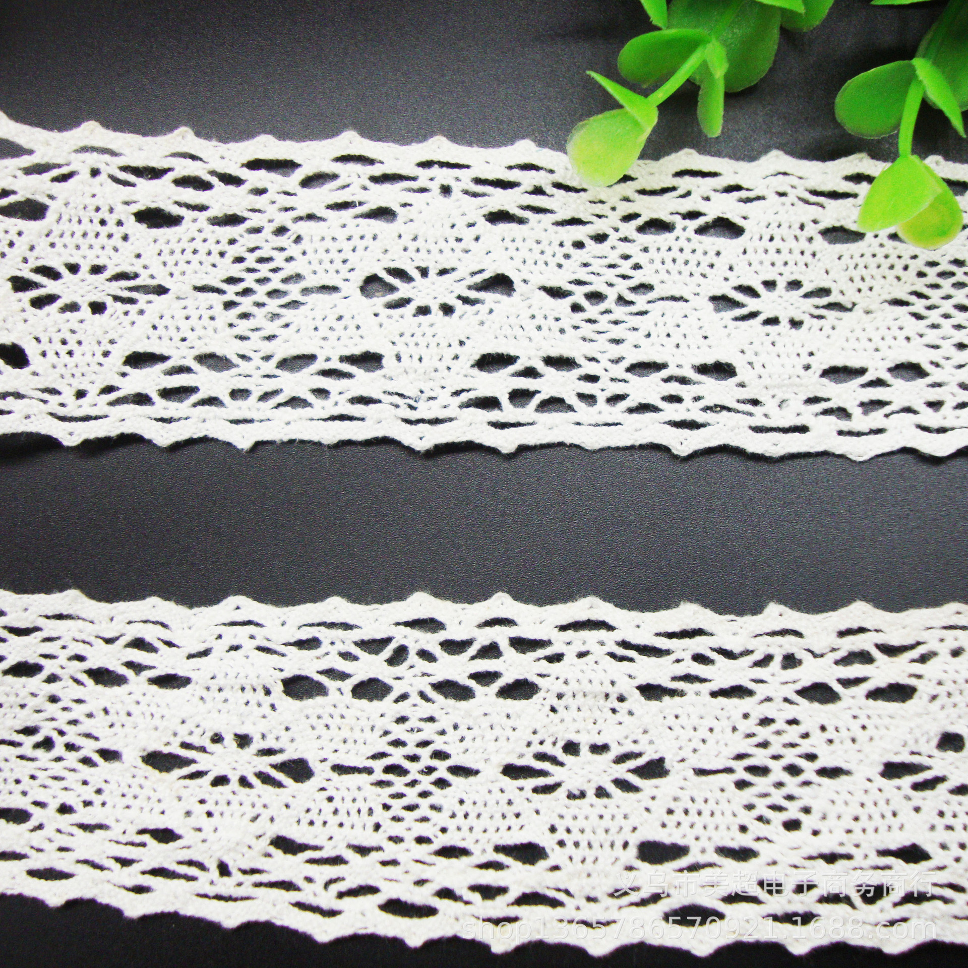 4.5cm棉线机织刺绣花边 双边精致童装袖口裙摆辅料 手工厂家直销