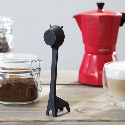Creative cartoon giraffe-shaped coffee spoon, cute coffee bean powder measuring spoon, measuring plastic small spoon