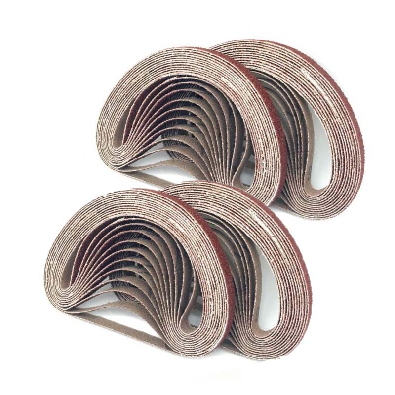 Lijadora de cinturón neumática pequeña 330X10 pequeña Lijadora de cinturón 520 X20 Cinturón de pulido de metal