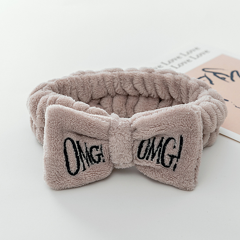 Directo de fábrica creativa carta OMG banda para el cabello arco femenino lavado de cara máscara de maquillaje diadema accesorios para el cabello al por mayor