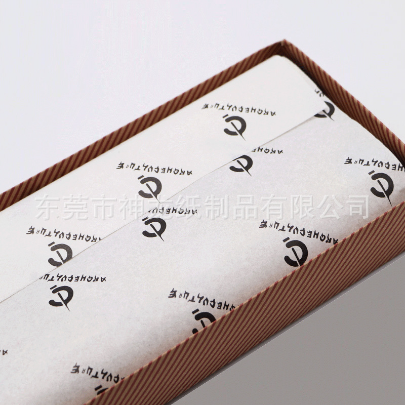 30g papel de copia de papel kraft blanco de luz única impresión de papel de pera papel de regalo zapatos y forro de ropa Personalización de papel